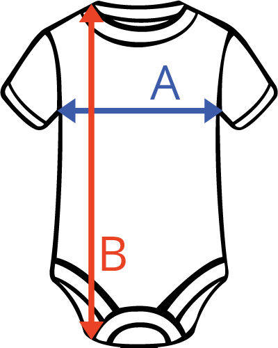 Organic Baby Bodysuit Tableau des tailles