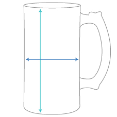 Chope en Verre Dimensions